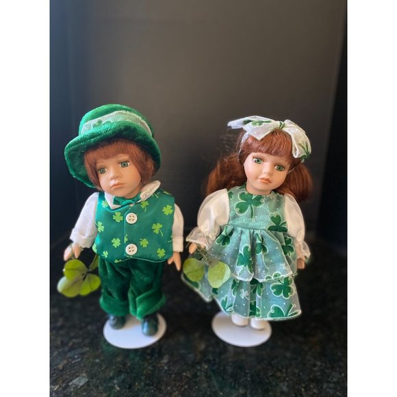 St. Patrick's Day, Collectors Choice, Dan Dee 10" Boy and Girl - Picture 5 of 10